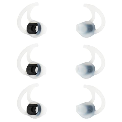 Silicone Earbud Tips Replacement Ear Bud Tips Compatible with Bose SoundSport Freestyle IE2 IE3 Headphone Ear Tips Rubber Tips Earbud Covers Large 3 Pairs - size: L