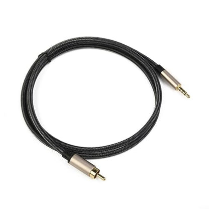 Digital Coaxial Audio Video Cable for RCA to 3.5mm Jack SPDIF Gold-Plated Connectors Nylon for Braided for Compatible with for HDTV Soundbar (1M) - size: 1M