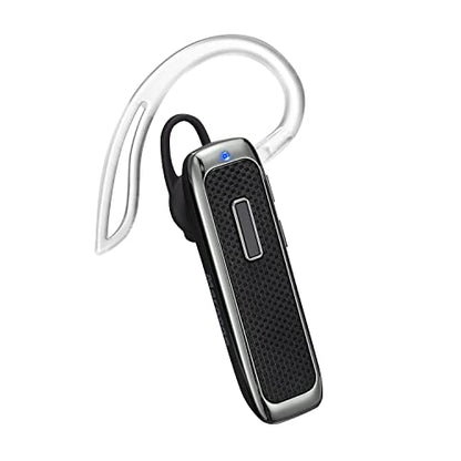 Bluetooth Headset, Hands-Free Wreless Bluetooth Earpiece with 18 Hours Playtime and Noise Cancelling Mic for iPhone Samsung Android Cell Phone Truck Driver - Black - color: Black