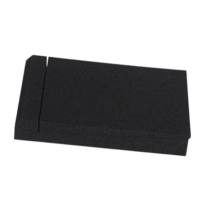 Colaxi Speaker Isolation Pad Sound Dampening Foam Fits Most Desktops Tilted Tabletop Acoustic Speaker Sponge Pad Speaker Foam Stand, 20x30x4.5cm