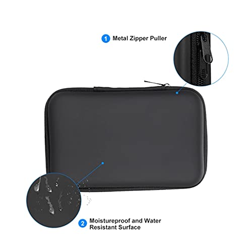 Earphones USB Cable Hard for Case Box Carring EVA with Zipper Hard for Case Easy Carrying