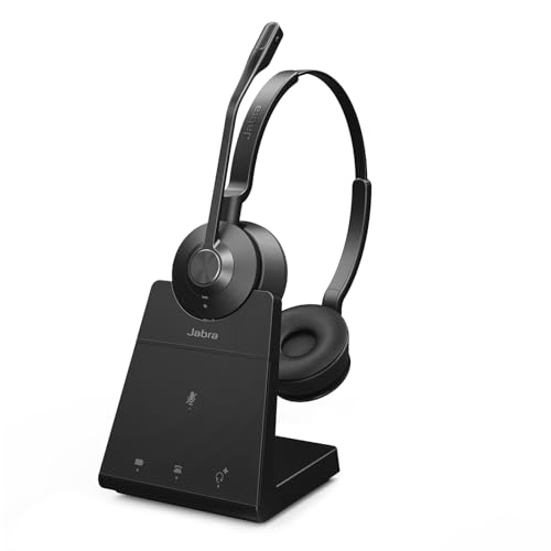 Jabra Engage 45 SE (Second Edition) Wireless Dual-Ear Headphones - Bluetooth, Noise-Canceling Microphone, 13 Hour Battery Life, Dual Connectivity, MS Teams Certified, Supports Other Platforms, Black - style: Dual-Ear