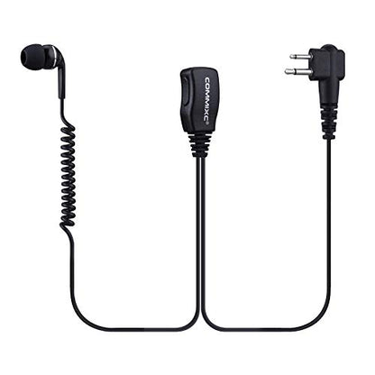 2-Pack Walkie Talkie Earpiece for Motorola 2-Pin 2.5mm/3.5mm Walkie Talkie Headset in-Ear with PTT Mic, Compatible with Motorola Two-Way Radios | Walkie Talkie Headset in-Ear with Mic, Walkie Talkie Earpiece with PTT