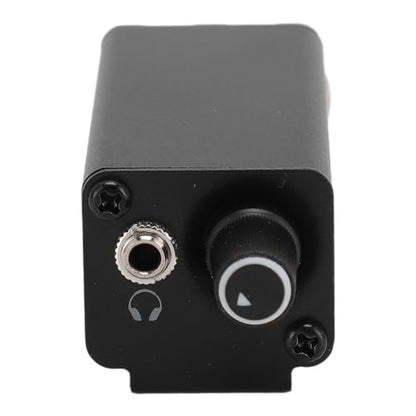 Headphone Monitor Amplifier, Professional XLR Locking Socket Precise Volume Control for Drummers Keyboardists Aluminum Alloy