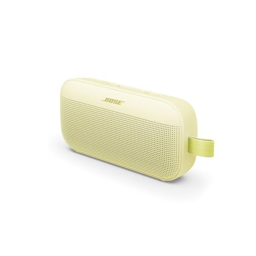 Bose SoundLink Flex Bluetooth Speaker (2nd Gen) - Portable Outdoor Speaker with Hi-Fi Audio, Waterproof and Dustproof, USB-C, Up to 12 Hours Battery Life, Citrus Yellow - Limited Edition Color - color: Citrus Yellow