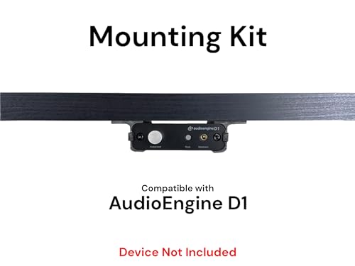 Desk Mount Kit for AudioEngine D1 Amp and Dac - Under Desk Mount Brackets with Reversible Clips - Secure Mounting Accessories