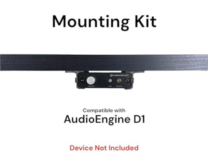 Desk Mount Kit for AudioEngine D1 Amp and Dac - Under Desk Mount Brackets with Reversible Clips - Secure Mounting Accessories