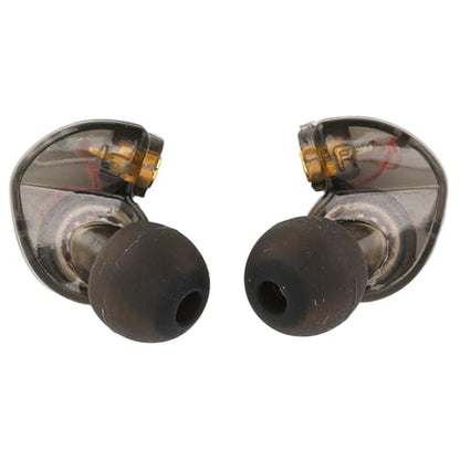 2 Pcs MMCX Interface Replacement Earbud Heads Detachable HiFi Earphone Head with Comfortable Fit for SE215 SE315 SE535(Black) - color: Black