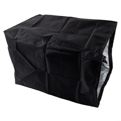 FABULETTA 210D Oxford Cloth Speaker Dust Cover, Waterproof Protective Case for Indoor Outdoor Equipment, Easy Clean Black Fabric Shield(30.5 * 28 * 46cm) - size: 30.5*28*46cm