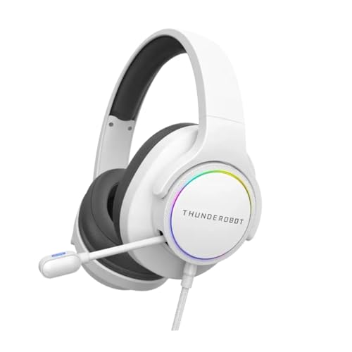 Thunderobot Gaming Wired Headset H51, USB Computer Headset, Gaming Over-Ear Headphones with Virtual 7.1 Surround Sound, RGB Lighting