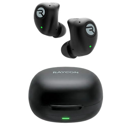 Raycon Fitness Bluetooth Wireless Earbuds + Microphone with Active Noise Canceling, Sweat & Water-Resistant Earphones, Running Headphones, Ear Buds Wireless Bluetooth 56 Hours Playtime (Black) - color: Black