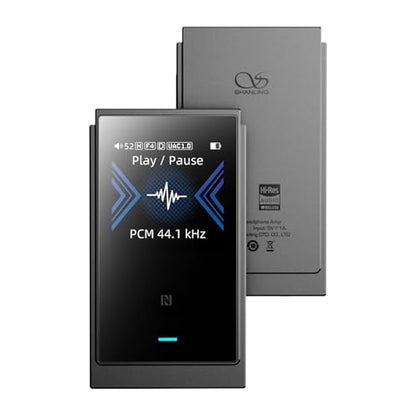 SHANLING USB DAC AMP UP6 Headphone Amplifier Bluetooth 5.4 with LDAC/APTX/NFC/CVC8.0 HD Microphone, Portable Headphone Amps Dac 1.54inch Screen Music Mode/Game Mode/Car Mode, 4+Hours Playtime (Grey)