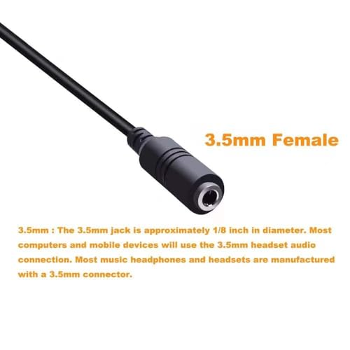 RJ9 to 3.5mm Audio Adapter for Cisco IP Telephones - Headset Converter Compatible with 9961, 7940, 7941, 7942, 8841, 8845, 9941 | Model PH35-RJ9 (Audio Combo Jack) - color: Audio Combo Jack