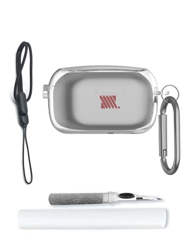 Case for AVIOT TE-V1R-HEN hololive English -Myth- Collaboration Wireless Earbuds,Soft Protective,Shockproof,BOVUGAC Silicone Case Cover with Keychain & Cleaning Kit & Lanyard-Clear - color: Clear
