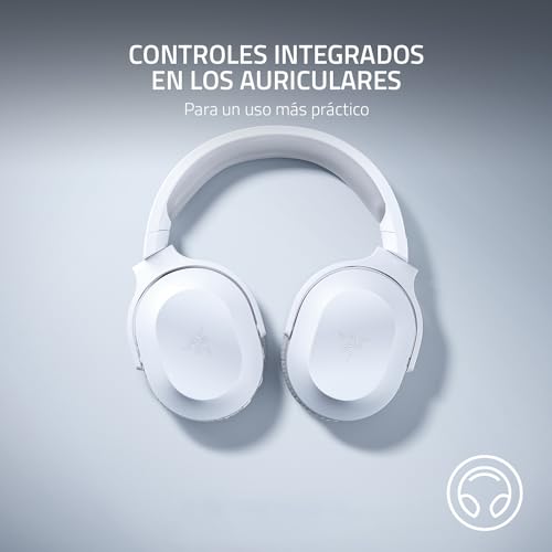 Razer Barracuda X Wireless Gaming & Mobile Headset, 2.4Ghz + BT, White | Bluetooth 5.2, Lightweight, 40mm Drivers, Detachable Mic, 50 Hr Battery - color: White, size: Standard, style: Barracuda X