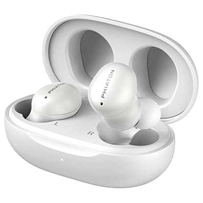 Phiaton Bonobuds True Wireless Earbuds Noise Cancelling Bluetooth Earbuds. Ambient Mode Headphones with Touch Controls. 20 Hr Battery and Quick Charge - color: Beige