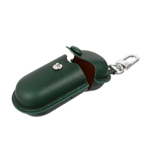 NUOBESTY Waterproof Earphone Case for Earbuds 3i, Anti-Lost Scratch-Proof Earbud Storage Bag in Dark Green for Travel and Outdoor Use