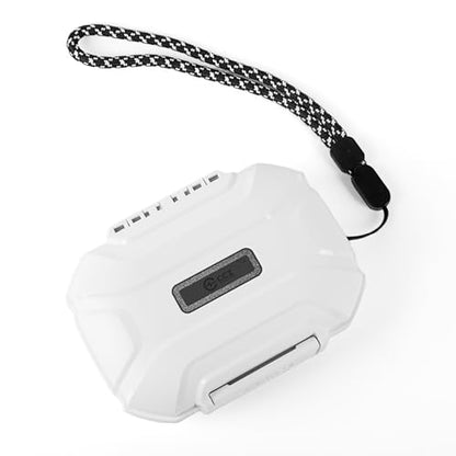 CCZ Taichi Portable IEM Case, Water-Resistant Earbuds Storage Hard Box, Travel Carrying Case for Headphones Compatible with Moondrop CHU II,KZ ZS10 PRO (White) - color: White