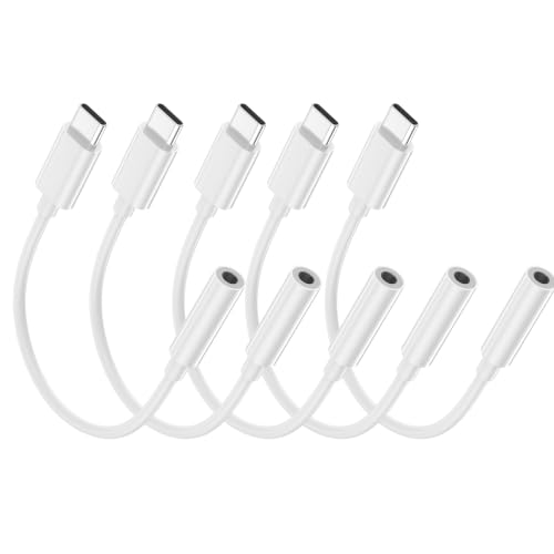 5 Pack USB C to 3.5mm Headphone Jack Adapter for iPhone 17/16/15 Pro/Max, Samsung Galaxy S25/S24/S23 Ultra, iPad Pro, MacBook ect - color: 5 Pack