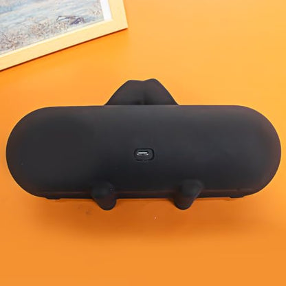 Silicone Protective Case for Beats Pill 2024 Speaker Anti Drop Dustproof Protective Sleeve Silicone Shell Cover Case Speaker Accessory (Black) - color: Black
