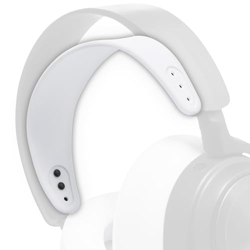 WC HeadbandZ Arctis Nova - Upgraded Silicone Headband for Arctis Nova Headsets by Wicked Cushions - Enhanced Flexibility, Comfort, and Style with Matching Earpad Designs | White - color: White