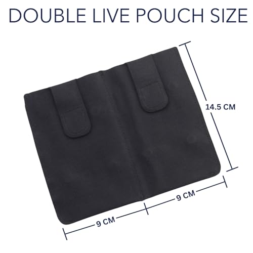 URSA Live Pouch: Premium Belt & Instrument Strap Pouch for Wireless Transmitters & Receivers. Quick and secure removal and attachment. Compatible with Line 6, Sennheiser, Shure & More - color: Double
