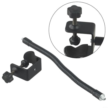 Adjustable Gooseneck Microphone Stand with Desk Clamp, Flexible Metal Arm for Podcasting Streaming Gaming, Compatible with Handheld Mics and Smartphones(A) - size: A