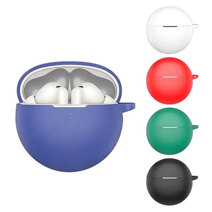 Durability Silicone Protective Cover for Wireless Earbuds Pouches AntiScratch Lightweight Case Easy - color: Red