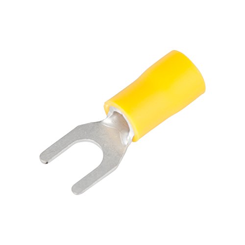 Gardner Bender 15-116 Terminal Spade, 10-8 Stud Sz, 15 Pack, Yellow (12-10 AWG), 5 Piece - color: Yellow (12-10 AWG), size: 15 Pack
