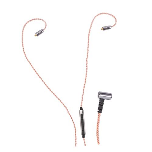 Multifunctional DIY Headset Cable with Microphone Soft Durable Replacement Wire for Gaming and Audio Compatible with Mmcx Earphones and Headsets
