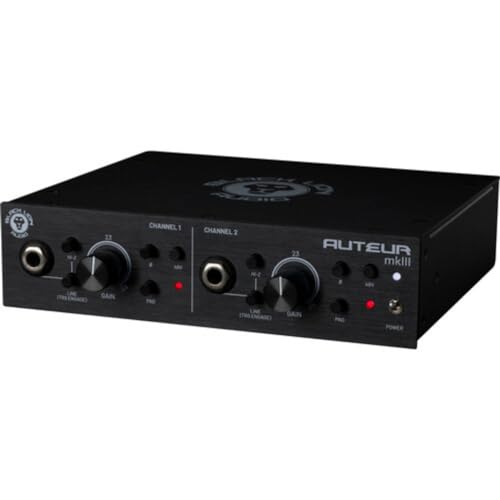 Black Lion Audio Auteur mkIII 2-Channel Mic Preamp and DI Bundle with 2x XLR- XLR Cable