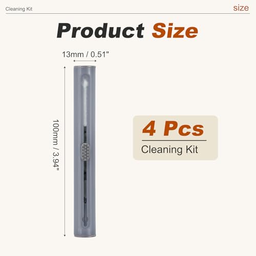 4PCS Earphone Cleaner Kit - Ultra Portable Multi-Function Cleaner Kit Soft Brush for Bluetooth Earphones Case Cleaning Tools, Purple - color: Purple