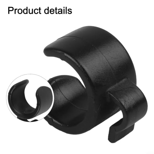 10 Pack Plastic Mic Cable Clips for Tripod Stand, ABS Microphone Wire Clamps Holder for Studio Desktop PC, Black Cable Management Organizers for 20-25mm Pipes(25mm) - size: 25mm