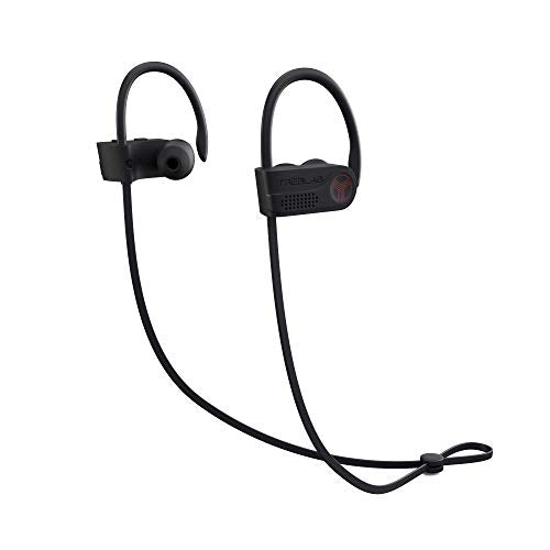 TREBLAB XR700 Wireless Earbuds - Bluetooth 5.0, IPX7 Waterproof | Noise Cancelling, Adjustable Earhooks, 9H Battery, Deep Bass, Mic - Sports Running Headphones for Workouts, Gym, Travel