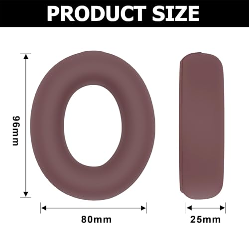 Studio Pro Ear Covers for Beats Studio Pro Headphones Sweat Proof Covers Shockproof and Drop-Resistant,Washable Silicone Case Accessories(Brown) - color: Brown Case
