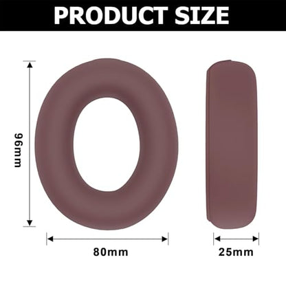 Studio Pro Ear Covers for Beats Studio Pro Headphones Sweat Proof Covers Shockproof and Drop-Resistant,Washable Silicone Case Accessories(Brown) - color: Brown Case