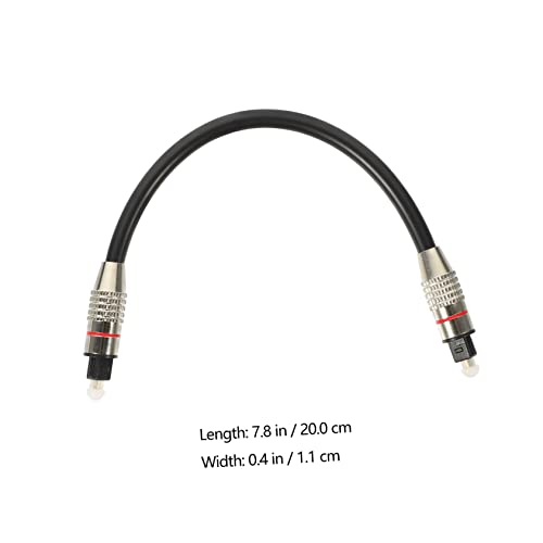 Optical Audio Cable 0.2m Square Connector with Gold-Plated Ends