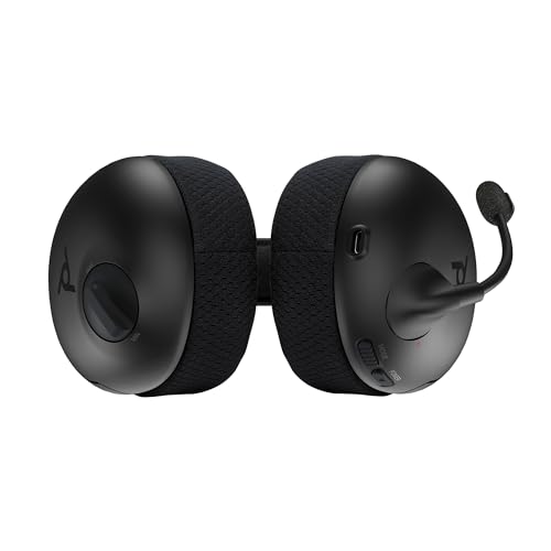 PDP AIRLITE PRO Wireless Power Stereo Gaming Headset with Noise Cancelling Microphone: Compatible with PS5/PS4/PS3 Console/PC Windows 10, Comfortable Lightweight Headphones, Long Battery Life (black)