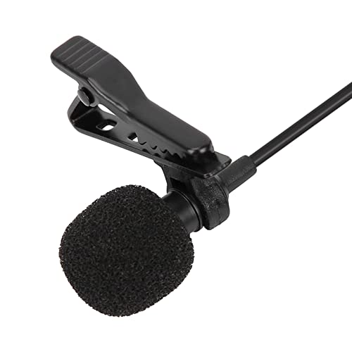 Professional USB Stereo External Microphone with Clip High Sensitivity Omnidirectional Sound Recording for Hero 3 3 Plus 4 Cameras Black 59 Inch Cable