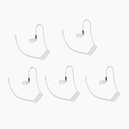 Replacement Earpiece Tube for Motorola Kenwood Baofeng Radio | Also Fit Midland Retevis Surveillance Headset (5 Packs) - color: (5 Packs)