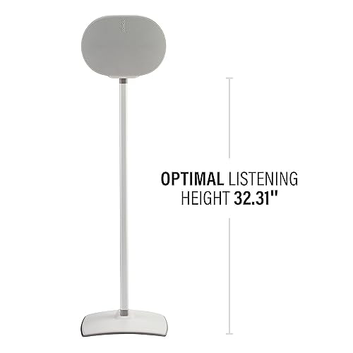Sanus Fixed Height Speaker Stand for Sonos Era 300 Single WSSE31 - color: White