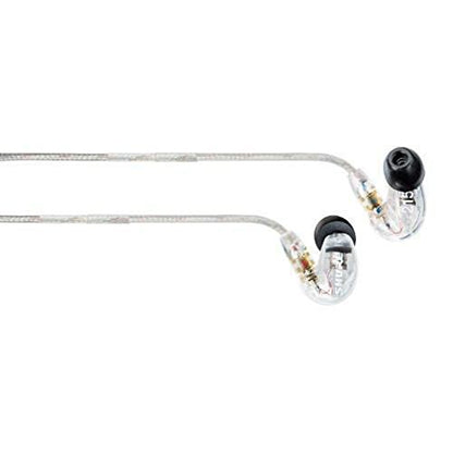 Shure SE215-CL Sound Isolating In Ear Stereo Earphones (Clear) with 3 Pairs of Triple Flange Sleeves for Better Sound Isolation