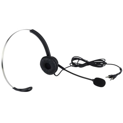 Cuifati Adjustable Headphone HD Sound Comfortable Breathable OverEar Headset with Antistatic Design, Ideal Replacement for All Head Sizes - Lightweight Flexible Plastic Headphones for (3.5mm Dual