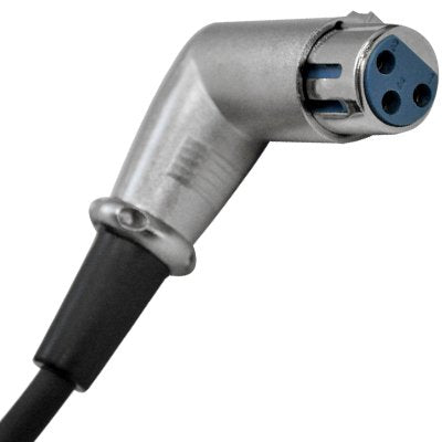 Seismic Audio - SAXRA25-25 Foot XLR Right Angle Microphone Cable - size: 25 Foot - Single