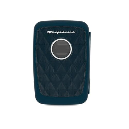 Frigidaire Mini Portable Compact Personal Cooler Fridge, 4 Liter Capacity Chills Six 12 oz Cans, 100% Freon-Free & Eco Friendly, Includes Plugs for Home Outlet - AZURE, BUILT IN BLUETOOTH SPEAKER - color: Azure