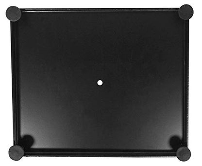 Rockville RS21B V2 Pair 21" Steel Bookshelf Speaker/Monitor Stands, Black | 60 Lb Capacity, Cable Management, EVA Pads, Brass Spikes, Rubber Feet, 9x9 Top Plate, Brass Spikes, Powder Coated - color: Black