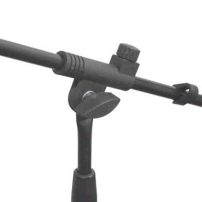 Microphone Boom Arm Stand Combo, Black, Performance Plus (MSB1) | Portable, Folding Tripod, Microphone Stand and Boom Arm