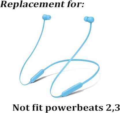 교체용 이어팁 실리콘 이어버드 팁 버드 이어 세트 액세서리, Beats Flex 무선 헤드폰용, 8쌍 (플레임 블루) - color: 플레임 블루