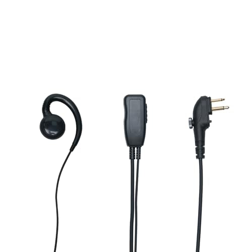 5-Pack PD500 MIC PTT Earpiece Headset Compatible with Hytera Walkie Talkie