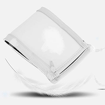 Headphone Headband Cover, Premium Protein Leather Replacement Cushion with Zipper Design for Iron Triangle M50 Headphones, Soft Comfortable Anti-Slip White - color: White